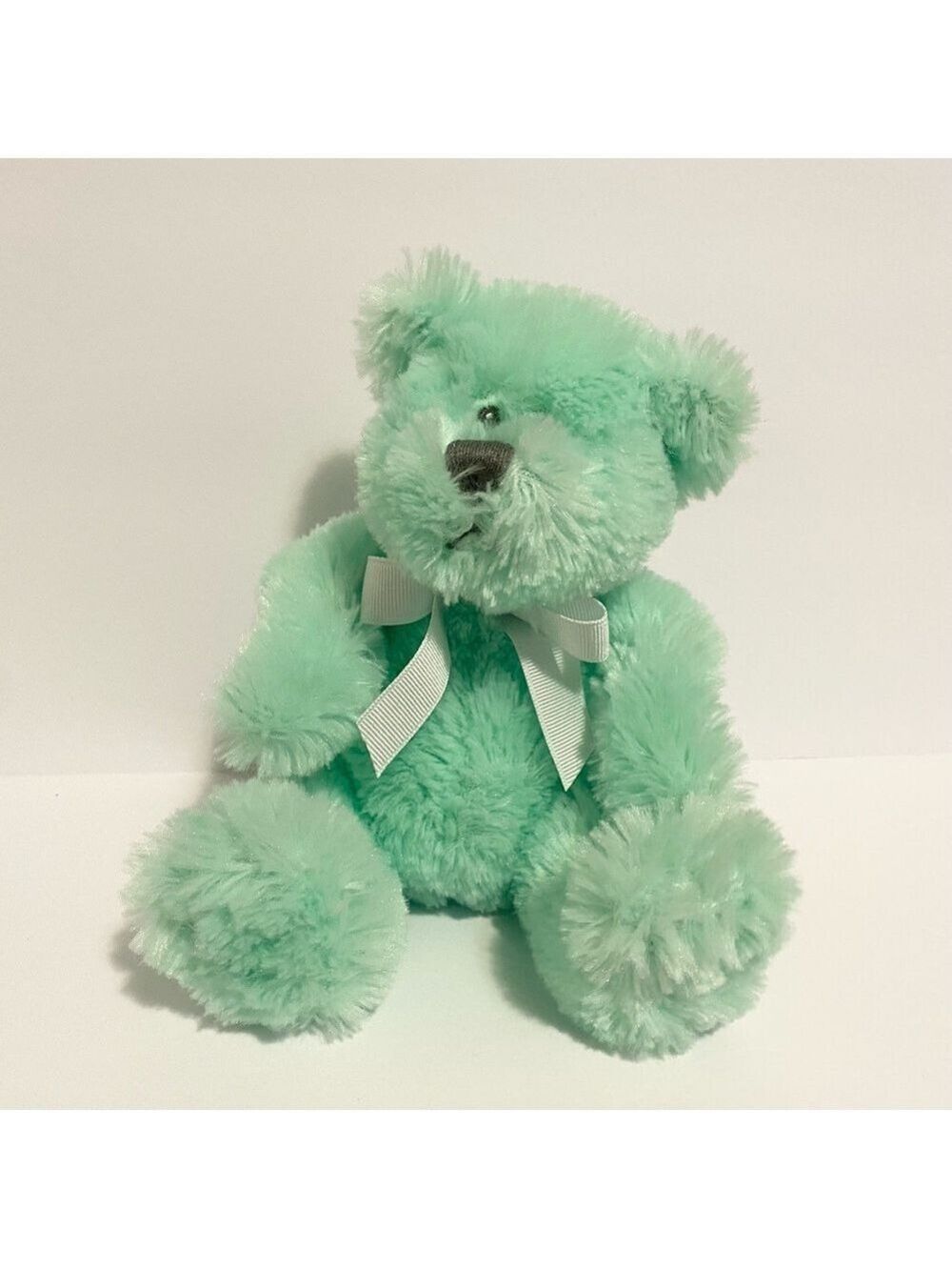 Animal Adventure Baby Green Teddy Bear Plush Stuffed Animal Toy Toys r Us 7”
